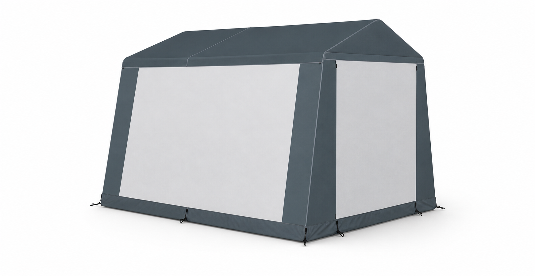Starcamp Capri storage tent viewed from above and behind