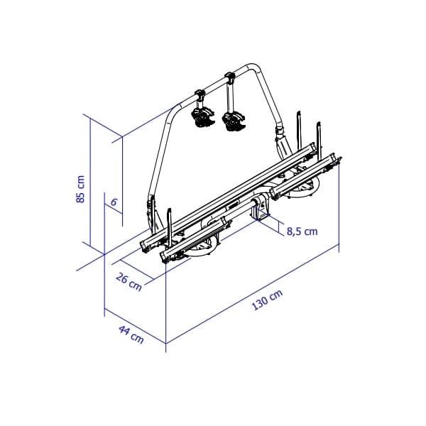 Thule Caravan Superb Short lockable frame holders